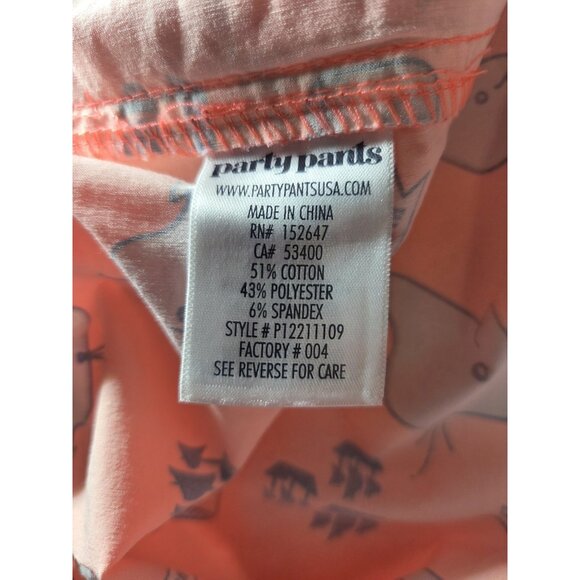 Party Pants "Moby Says: 'Dont Be A Dick" Swim Board Shorts Pockets Peach M NWT - Picture 6 of 11